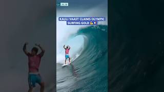 KAULI VAAST LOCAL LEGEND wins surfing GOLD for France 🇫🇷 [upl. by Aziul]