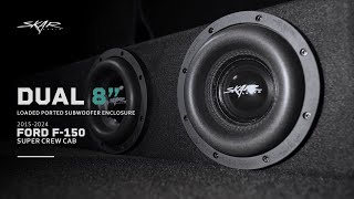 Skar Audio Dual 8quot Ported Subwoofer Enclosure for 20152024 Ford F150 Super Crew Cab Models [upl. by Acirne64]