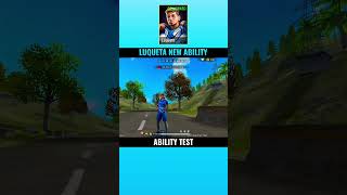 LUQUETA NEW ABILITY TEST PART1  OB46 UPDATE  shorts ffmax ob46 luqueta new ability ff [upl. by Marra255]