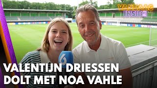 Valentijn Driessen vraagt Noa Vahle voor de camera Duo Penotti  VANDAAG INSIDE [upl. by Adekram946]