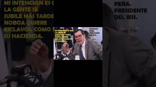 Noboa quiere aumentar la edad de jubilación al pueblo danielnoboa ecuador ecuatorianos [upl. by Chemush]