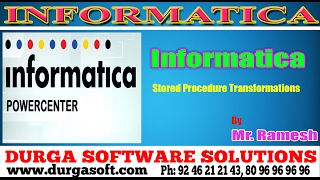 Informatica tutorialonlinetrainingstored procedure by Ramesh [upl. by Tera]