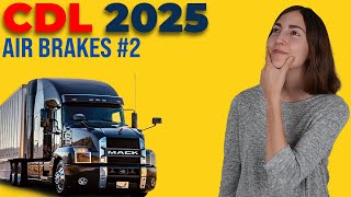 CDL Air Brakes Test 2 2025 60 Questions with Explained Answers [upl. by Ezalb]