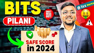 BITS Pilani Cutoff 2024 📈  ✅Safe Score Marks vs Branch for BITS Pilani 🥳  BITSAT Counselling 2024 [upl. by Marks]