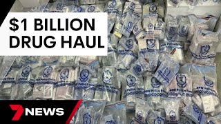 NSW Police seize 1 billion worth of cocaine  7 News Australia [upl. by O'Brien271]