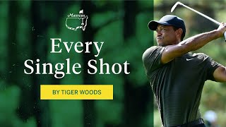 Every shot from Tiger Woods first round  The Masters [upl. by Erdnuaed]