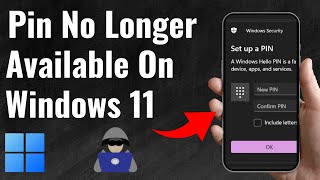 How to Fix Your Pin is No Longer Available on Windows 11  Full Guide 2024 [upl. by Zohar]