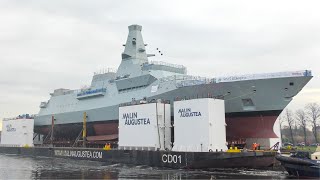 First Type 26 frigate launched [upl. by Nnylhtak963]