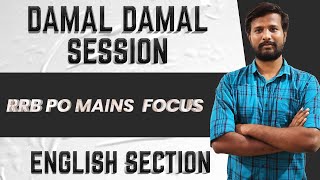 DAMAL DAMAL SESSION  RRB PO MAINS FOCUS  DAY  1  ENGLISH SECTION  MRABITH [upl. by Aryad]