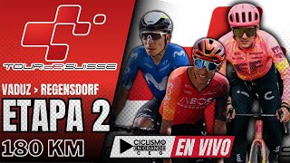 🔴EN VIVO 🚵‍♂️TOUR DE SUIZA🔺ETAPA 2  180 KM 🚵‍♂️ [upl. by Lewan]