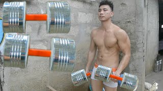 How to Make Dumbbell  Diy Gym Weights  Homemade Weights [upl. by Symon]