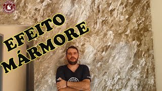 Efeito mármore o mais fácil e barato do YouTube [upl. by Adnahsar]