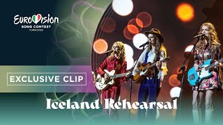 Systur  Með Hækkandi Sól  Exclusive Rehearsal Clip  Iceland 🇮🇸  Eurovision 2022 [upl. by Atiseret]