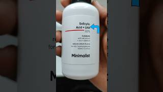 Minimalist salicylic acid cleanser ingredients and uses minimilist cleanser salisilicacid [upl. by Bradly]