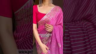 Best Leheriya saree for sawan 😍  WhatsApp on 9079153011  youtubeshorts [upl. by Guerin]