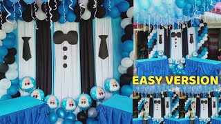 Boss Baby Christening and Birthday Decoration  Party Ideas at Home [upl. by Biddle]