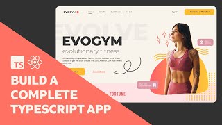 Build a Complete Typescript React Fitness Application for Beginners  Responsive [upl. by Hescock179]