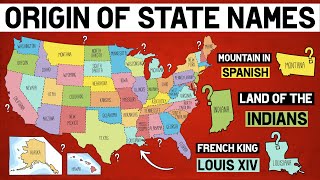 How Did Each US State Get Its Name [upl. by Gun]