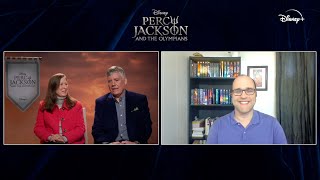 Interview Rick and Becky Riordan on quotPercy Jackson and the Olympiansquot Coming to Disney [upl. by Virgilia]