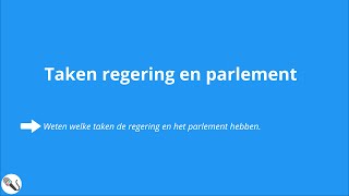 Politiek en Beleid Taken en Rechten van regering amp parlement [upl. by Buell]