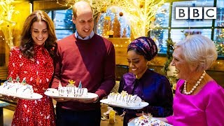 Royals take on the roulade challenge with Nadiya and Mary Berry  A Berry Royal Christmas  BBC [upl. by Eanar]