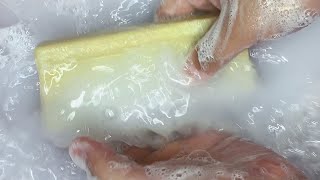 SOAP ASMR Washing Laundry Soap Very Satisfying [upl. by Esinek]