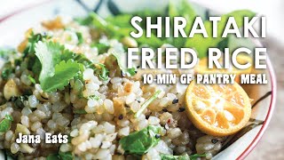 Shirataki Fried Rice  GlutenFree Pantry Recipe  Jana Eats [upl. by Philbert385]