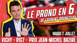 Pronostic Quinté  Vichy  Prix JeanMichel Bazire  2 juillet 2024 [upl. by Lesly]