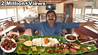 18 Varieties Of Keralas NonVeg Sadya Eating Challenge  Samudra Sadya  Celebrating Onam at Kerala [upl. by Alohs613]