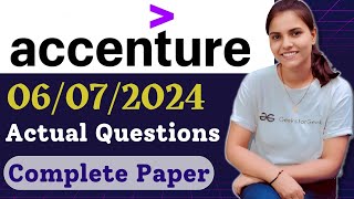 Accenture Complete Paper Solved Accenture CognitiveTechnical Assessment questions accentureexam [upl. by Akemor]