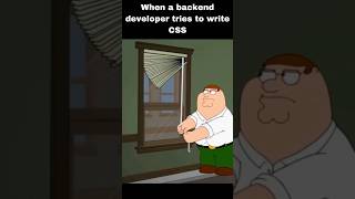 Backend Developer Tries to write css 😀😎 shortsviral shorts funnyvideo backenddeveloper memes [upl. by Phiona]