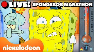 🔴 LIVE SpongeBobs Most Extreme Weather Marathon 🔥❄️  Nickelodeon [upl. by Trude857]