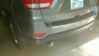 2012 Jeep Grand Cherokee Limited 57 L Kooks Headers and high flow cats Borla Cat back exhaust [upl. by Damarra]