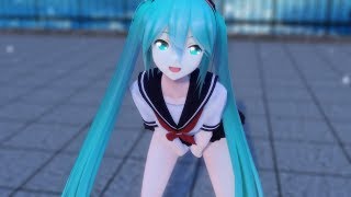 【MMD YYB School Miku】Apple Pie [upl. by Ryter861]