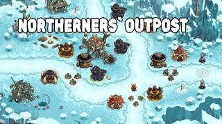 Kingdom Rush Vengeance  Northerners Outpost  Veteran 3 Stars STEAM [upl. by Burkhardt]