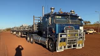 Heading up to one of the biggest iron ore mines in the world with the CAT V8 [upl. by Aileno409]