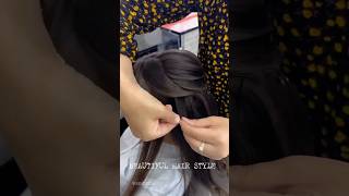 Trending hair style ⚡ hairstyle partyhairstyle hairlook haircare shots ytshorts [upl. by Adnahsed860]