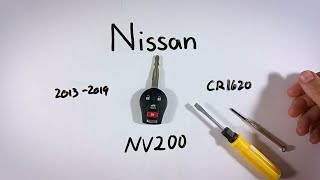 Nissan NV200 Key Fob Battery Replacement 2013  2019 [upl. by Naeroled]