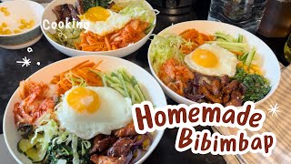 We tried making Korean Bibimbap 😋 Homemade Bibimbap  Simple Recipe [upl. by Aihsened501]