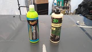 meguiars hybrid ceramic wax vs 3d hd carnauba wax [upl. by Rebecka318]