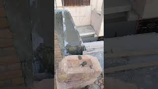 Concrete casting in the frame of door concrete  construction home ikofficial00 shorts [upl. by Ysnap955]