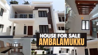 BEAUTIFULL HOUSE FOR SALE AT AMBALAMUKKU ☎️8281576332 realestate trending trivandrum house [upl. by Ofori]