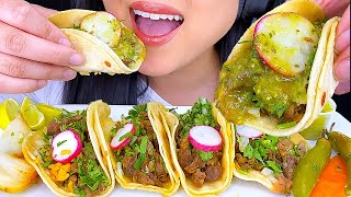 ASMR  CARNE ASADA TACOS  MUKBANG  EATING SOUNDS  ASMR PHAN [upl. by Adnirod]