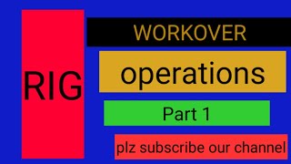 WORKOVER OPERATIONS Part1oilandgasinformationandjob2009 [upl. by Ydniahs281]