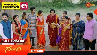 Nandhini  Episode 588  Digital Rerelease  Gemini TV Serial  Telugu Serial [upl. by Aiuqcaj549]