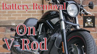 Battery Replacement on a Harley Davidson V Rod Night Rod Special [upl. by Bette]