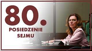 80 posiedzenie Sejmu ZAPS TRANSMISJI [upl. by Lotsirb366]