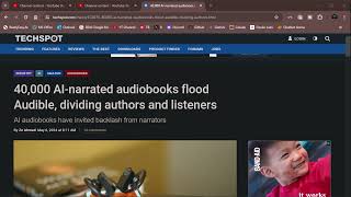 Audibles AI Revolution 40000 Audiobooks amp Narrators Are FURIOUS [upl. by Okomom563]