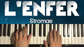 Stromae  L’enfer Piano Tutorial Lesson [upl. by Zerk]