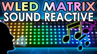 All you need for WLED Sound Reactive Matrix using a Digital MEMs I2C Microphone [upl. by Eirod]